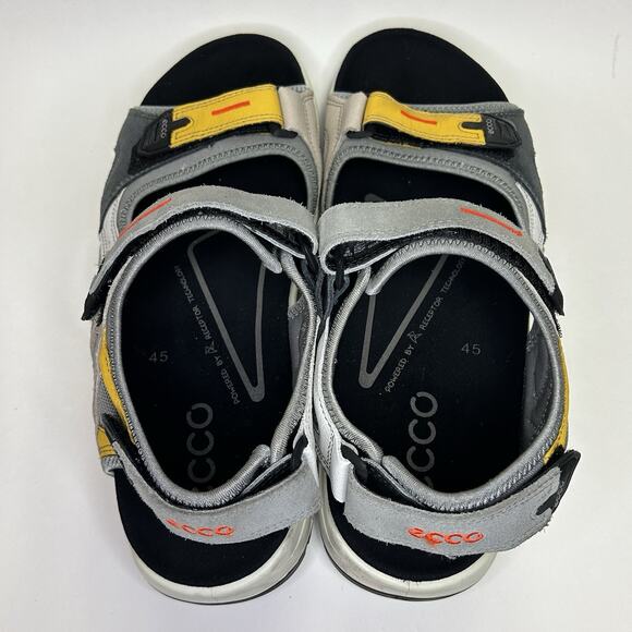 Ecco Offroad Yucatan Mens 11 Sandals Yellow Gray Hiking Sports Comfort Support main image 7